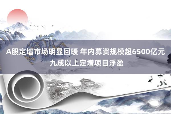 A股定增市场明显回暖 年内募资规模超6500亿元 九成以上定增项目浮盈