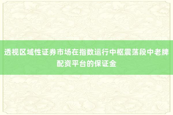 透视区域性证券市场在指数运行中枢震荡段中老牌配资平台的保证金