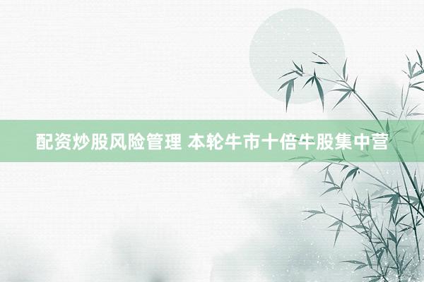 配资炒股风险管理 本轮牛市十倍牛股集中营