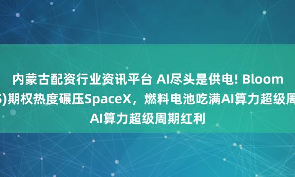 内蒙古配资行业资讯平台 AI尽头是供电! Bloom(BE.US)期权热度碾压SpaceX，燃料电池吃满AI算力超级周期红利