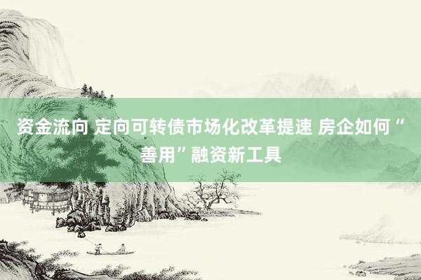 资金流向 定向可转债市场化改革提速 房企如何“善用”融资新工具