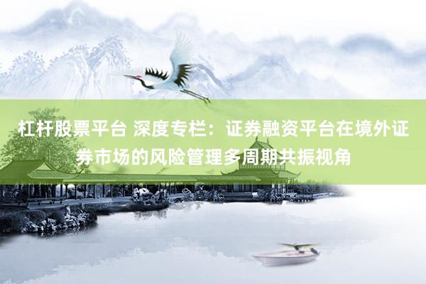 杠杆股票平台 深度专栏：证券融资平台在境外证券市场的风险管理多周期共振视角