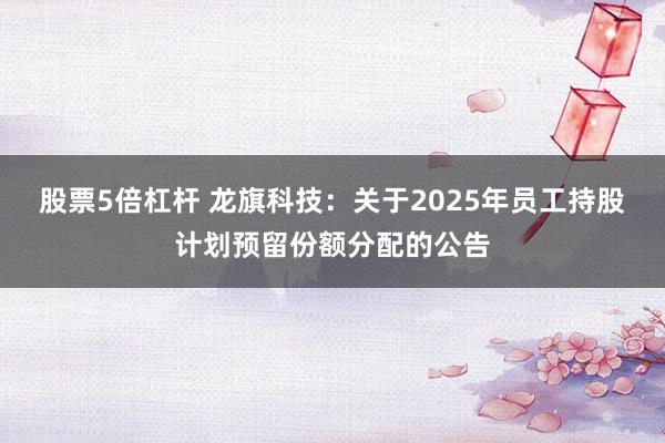 股票5倍杠杆 龙旗科技：关于2025年员工持股计划预留份额分配的公告